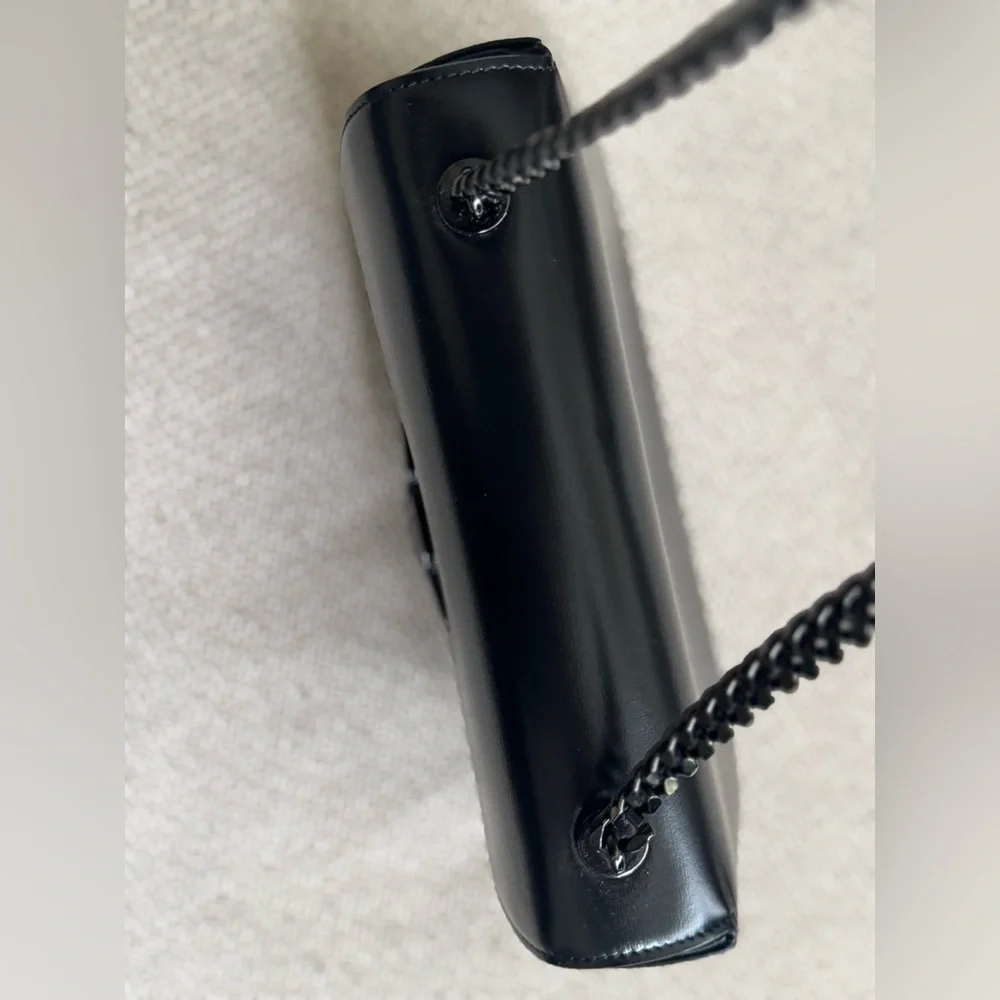 Celine Black Triomphe Chain Shoulder Bag - Picture 6 of 15